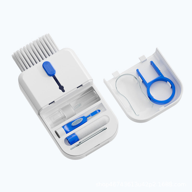 Kit de nettoyage multifonction 11 en 1 pour clavier, écran, smartphone, AirPods et appareils photo. Compact, portable et efficace. Disponible en 4 couleurs.