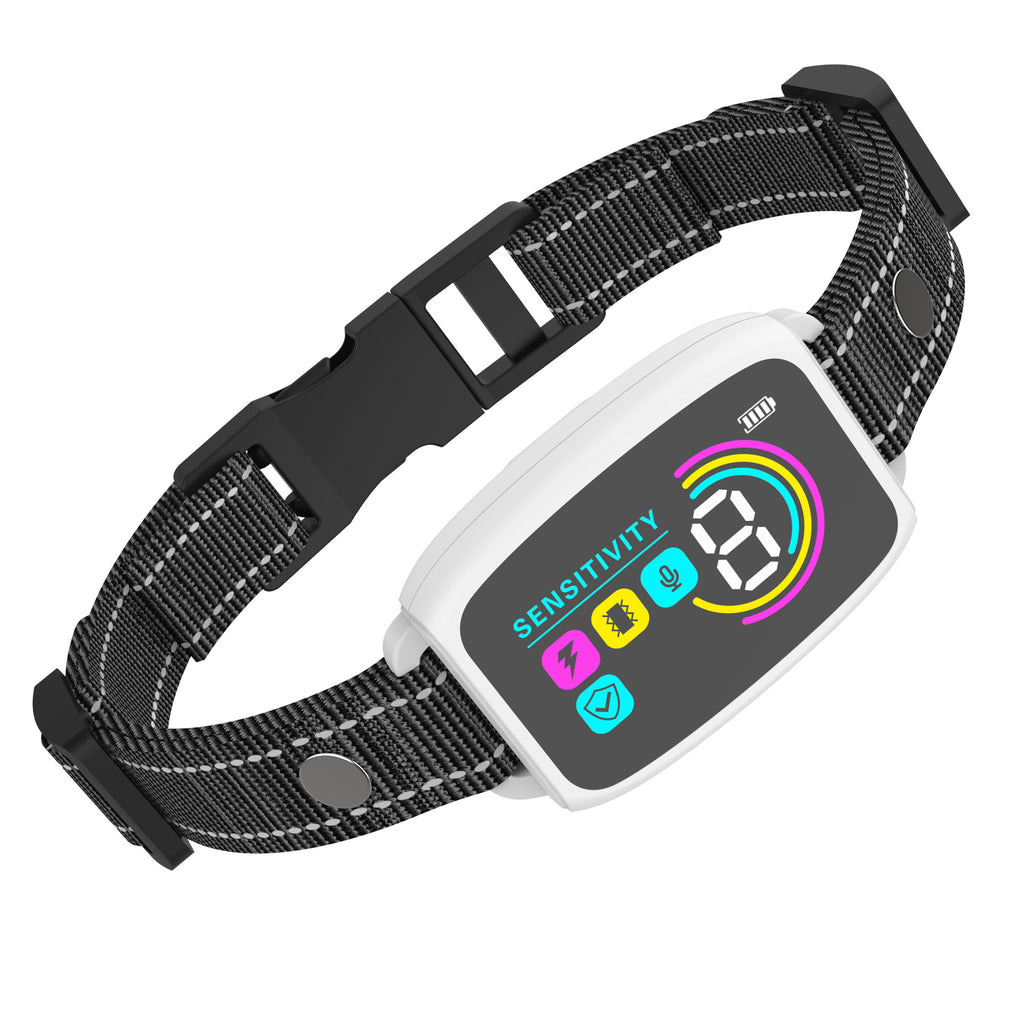 Stoppez les aboiements de votre chien avec ce collier intelligent rechargeable. 4 modes, 8 niveaux, compatible 4-54 kg. Livraison rapide – Lecoinmalin.fr