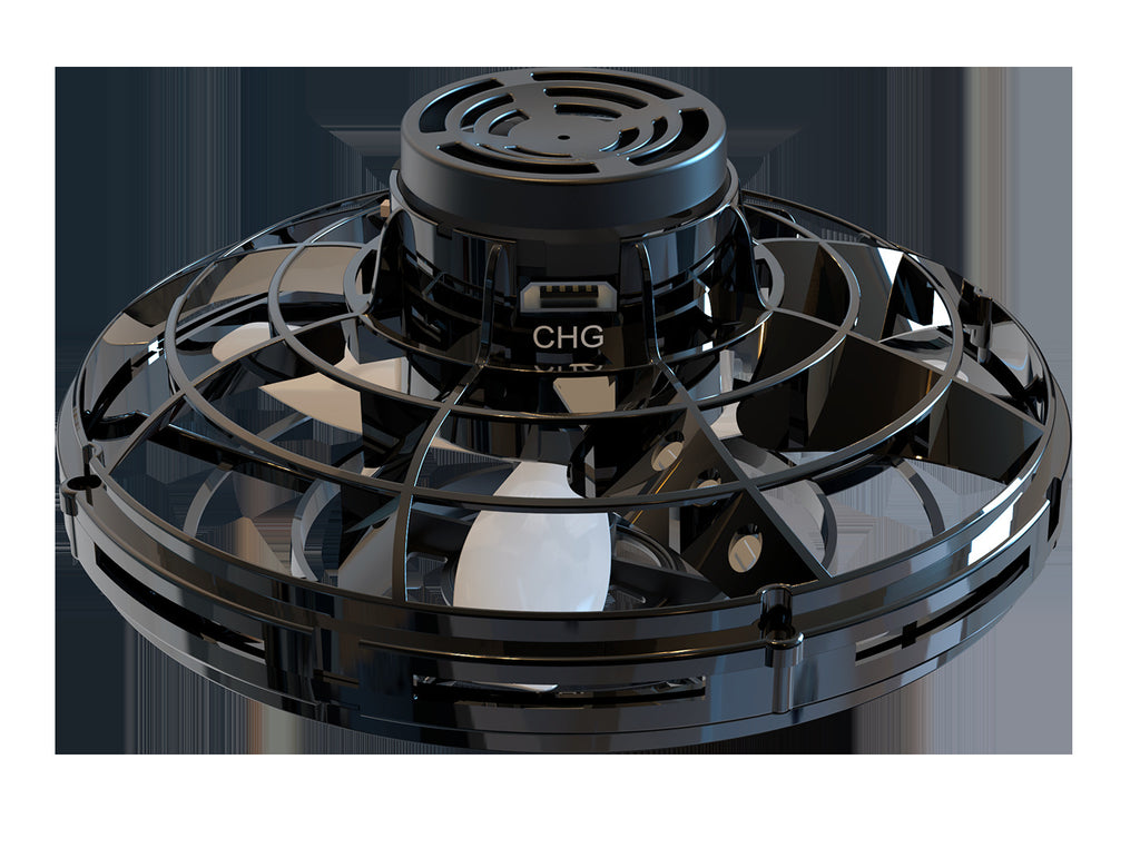 Drone volant gyroscopique à induction, contrôle par geste, rotations 360°, rechargeable. Idéal comme cadeau high-tech pour ados et adultes.