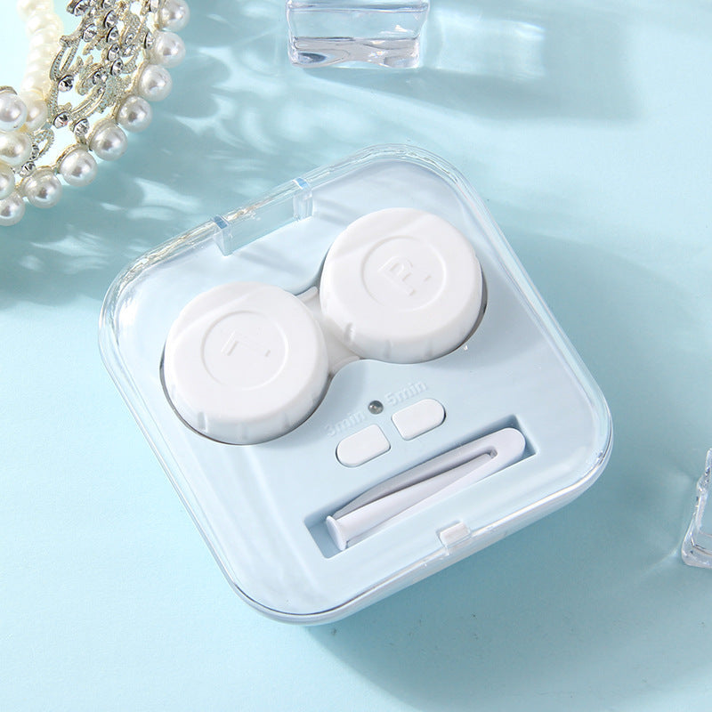 Nettoyeur automatique pour lentilles de contact à vibrations haute fréquence. 1h de charge = 60 jours d'utilisation. Compact, portable, USB. Livraison rapide.