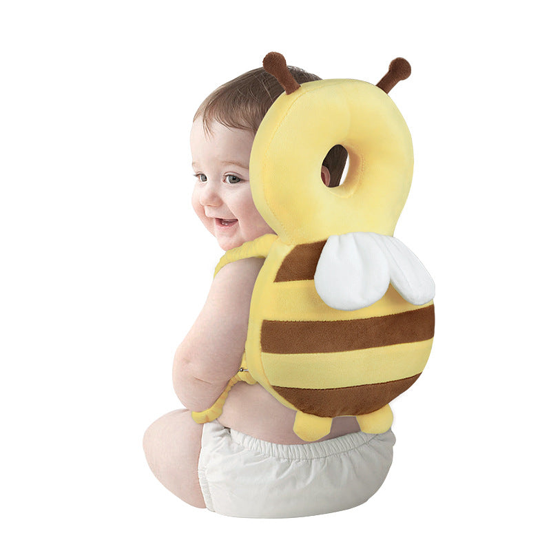 Protégez votre bébé avec ce coussin protège-tête 3D respirant, léger et ajustable. Idéal pour les 0-1 an lors des premiers pas. Design abeille adorable.