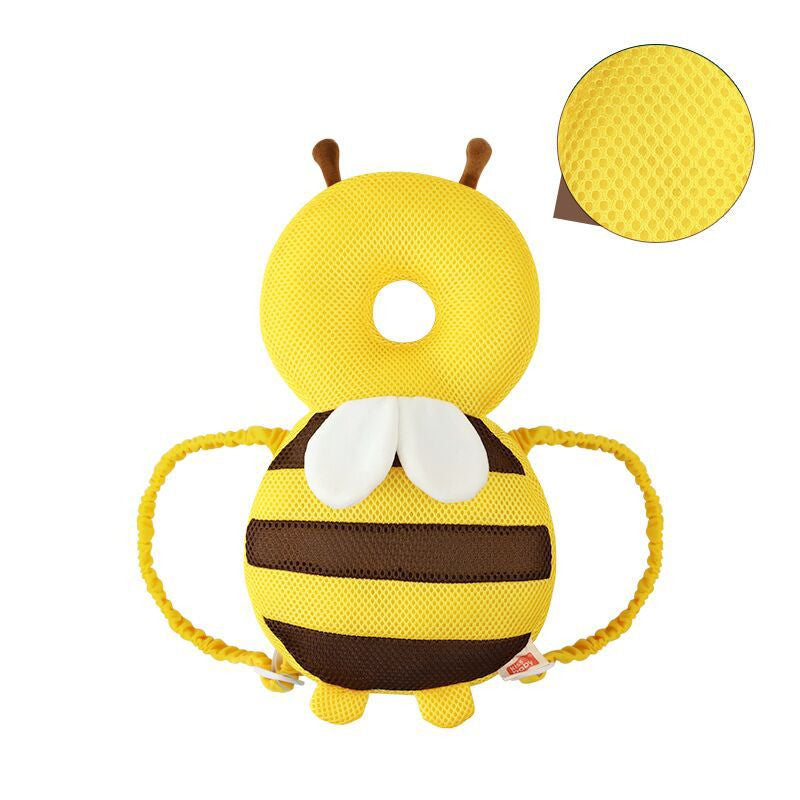 Protégez votre bébé avec ce coussin protège-tête 3D respirant, léger et ajustable. Idéal pour les 0-1 an lors des premiers pas. Design abeille adorable.