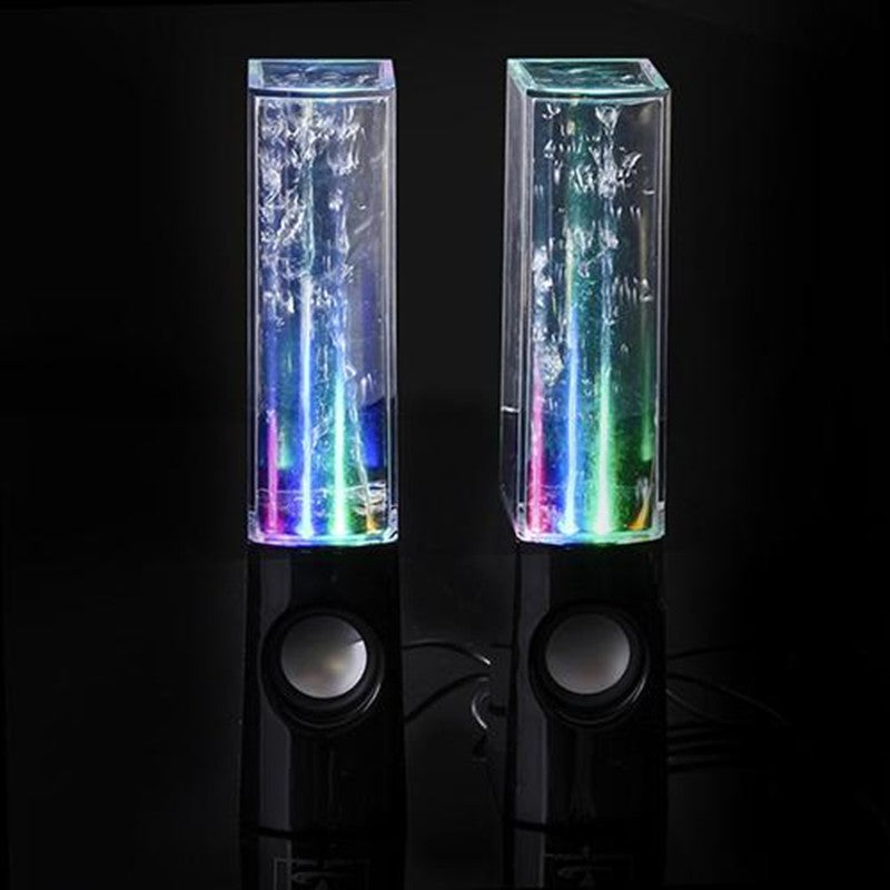Enceinte Bluetooth fontaine dansante LED, effet lumineux multicolore