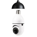 Caméra ampoule WiFi 1080P avec zoom 4X, vue de face