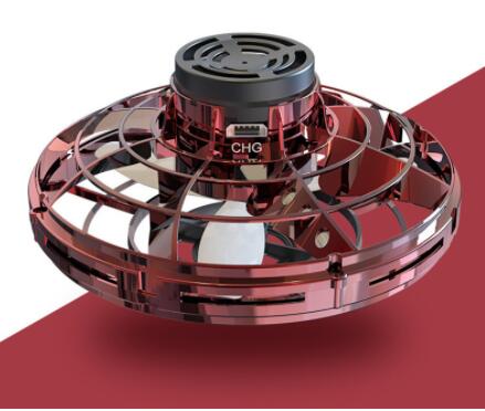 Drone volant gyroscopique à induction, contrôle par geste, rotations 360°, rechargeable. Idéal comme cadeau high-tech pour ados et adultes.