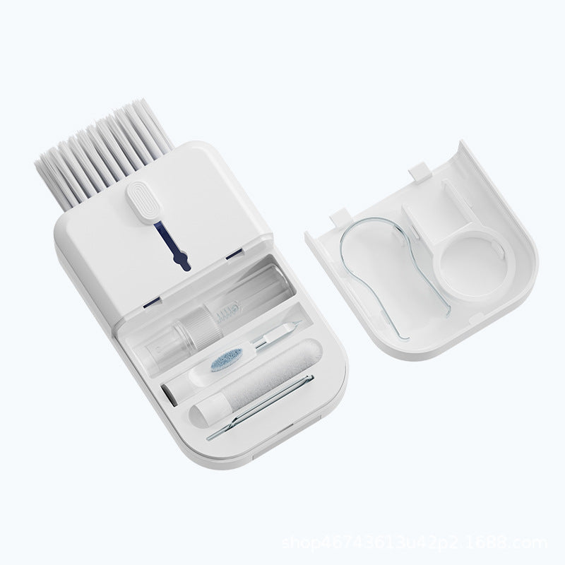Kit de nettoyage multifonction 11 en 1 pour clavier, écran, smartphone, AirPods et appareils photo. Compact, portable et efficace. Disponible en 4 couleurs.