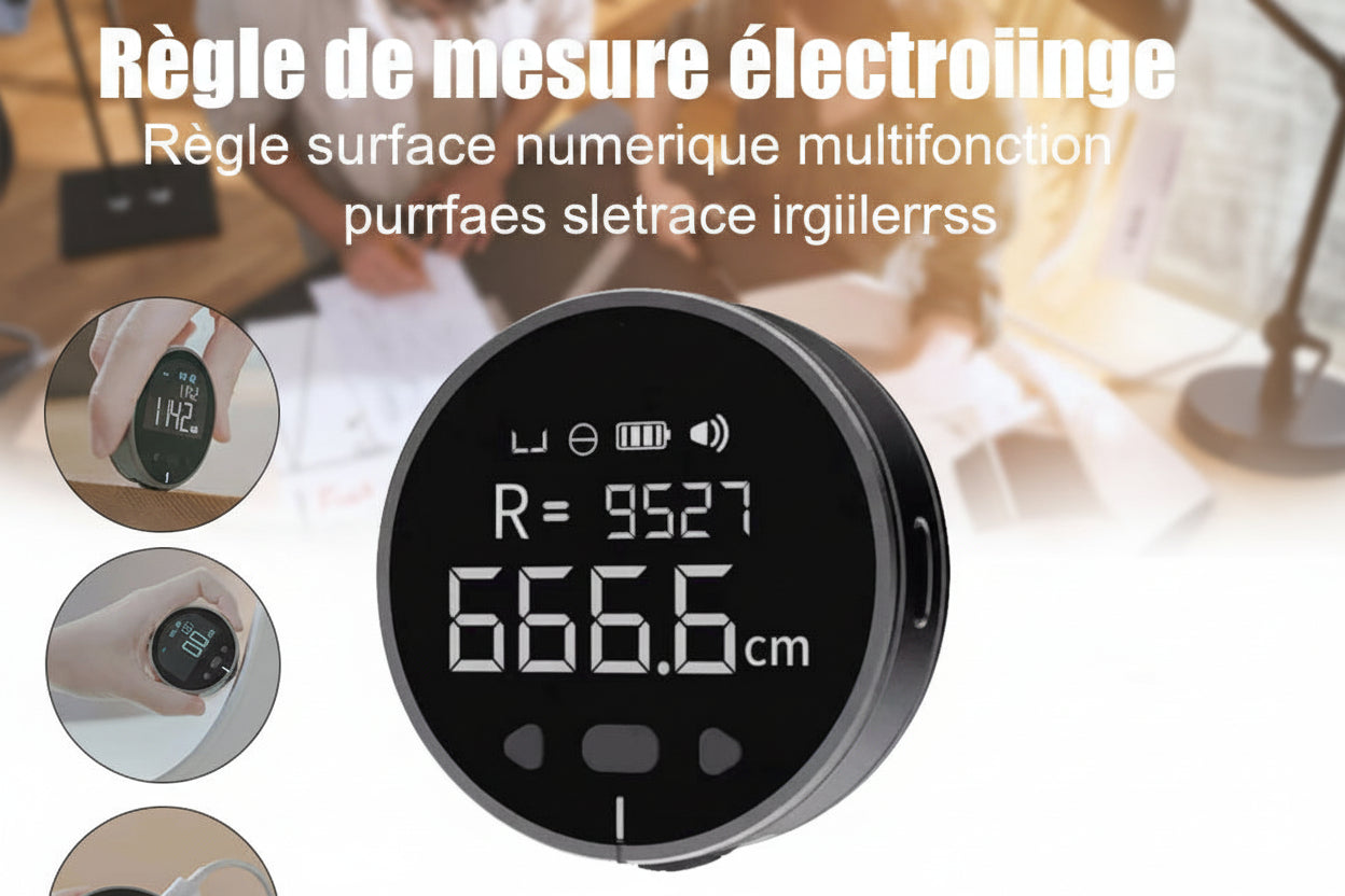 Mètre ruban numérique intelligent, visuel promotionnel multifonction