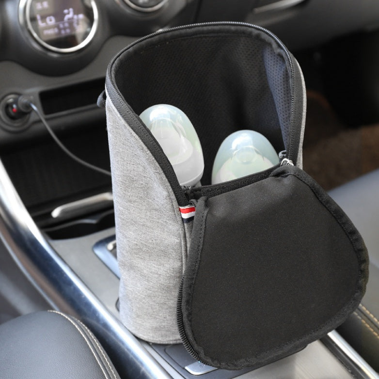 Chauffe-biberon portable USB pour voiture, maintien 40-45°C, écran numérique, chauffe en 15-20 min. Indispensable pour les trajets avec bébé.