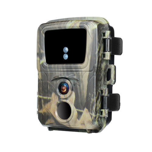 Caméra de chasse 20MP Full HD 1080P, vision nocturne infrarouge 20m, détection mouvement 1s, IP65, protection PIN. Surveillance faune et terrain 24h/24.